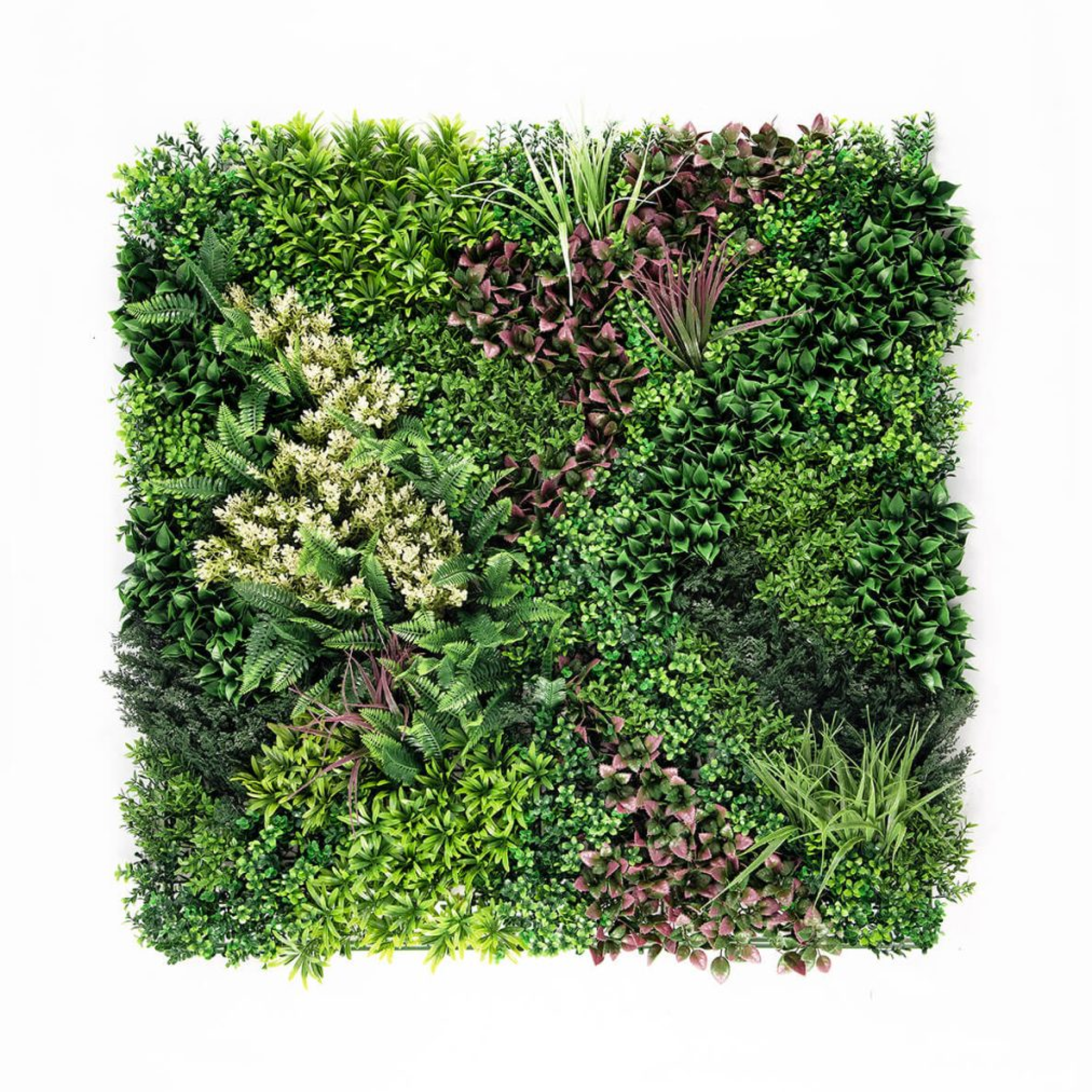 Triple-panel living wall system